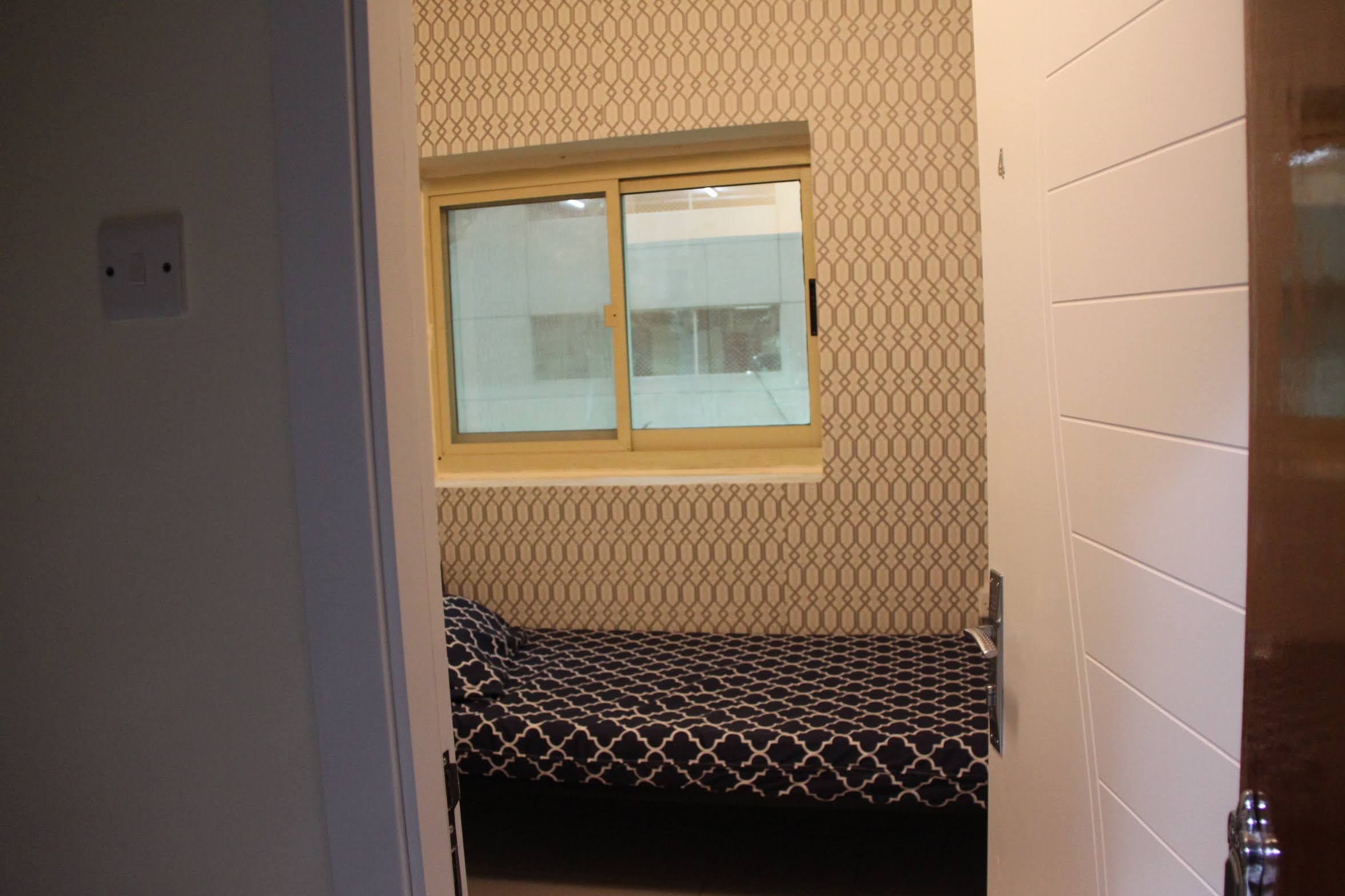 Luxury Partition Window Room For Rent Near Bustan Hotel AED 1250 per month